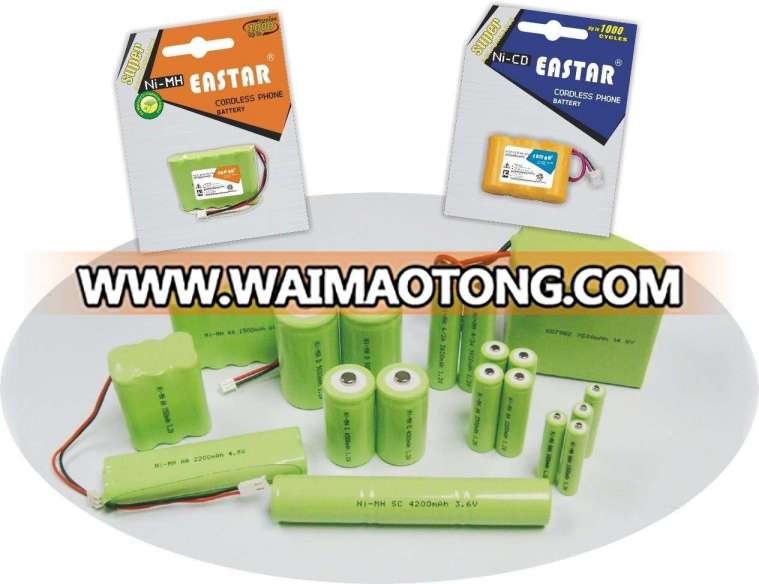 Rechargeable NiMH 1.2V AAA 1000mAh Rechargeable Battery Pack for LED and Electronic Product