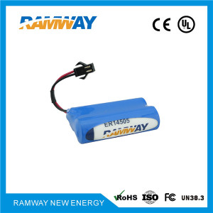 7.2V 2700mAh 2er14505 Battery Packs for Ultrasonic Level Indicators