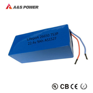 Rechargeable 26650 7s3p LiFePO4 Battery Packs 22.4V 9000mAh